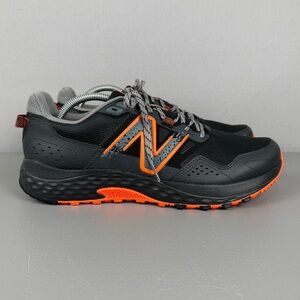 New Balance 410v8 Trail Running Shoes Men 12D Black/Cayenne/Shadow Grey MT410LO8